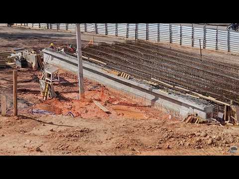 First Concrete Beams Poured