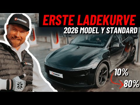 2026 Tesla Model Y Standard – Real-world charging curve 10% to 80%! | FEVER