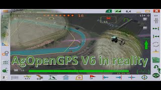 AgOpenGPS V6 | Hay Swathing 2024, Full Field Drone View