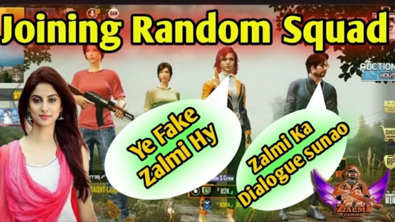 Joining Random Squad Like A Bot | Meet Fans | Amazing Reactions | Prank #23 | DW Waqas Yt