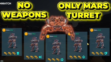 WR Skirmish - No Weapons Only Mars Turret | War Robots