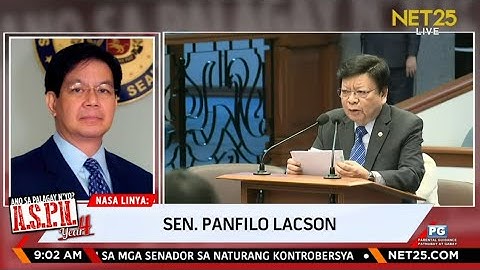 Sen. PING LACSON on Inviting Zaldy Co and Rep. Romualdez to Blue Ribbon Hearing: Interview on ASPN