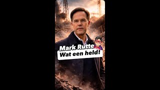 Rutte staat tussen het puin in Oekraïne… wat een held!