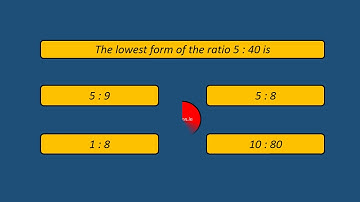 Ratio and Proportion Quiz