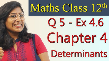 Q 5 - Ex 4.6, Determinants - Class 12th Maths Solutions