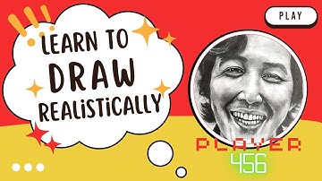 REALISTIC DRAWING TUTORIAL: Squid Game’s Player 456 (Gi-hun) Step-by-Step