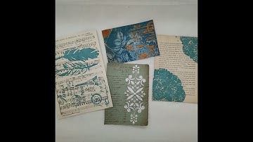 Ep 1 - MM 101 - Texture Paste & Stencils - Junk Journal Style