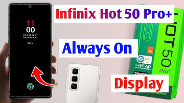 Infinix hot 50 pro plus 5g Always on display settings | How to on always on display settings