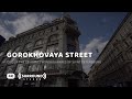 Gorokhovaya street in st petersburg  4k walking tour  binaural asmr