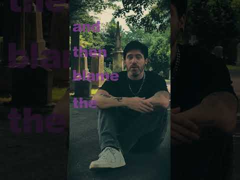 just a sceneior citizen in the graveyard singing his new song