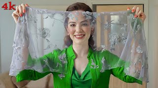 4K 2025 Fashion Try-On Transparent Outfits & See-Through Style Aurelia Queen Look