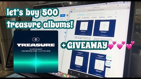 shop for kpop albums with me (treasure the second step: chapter one albums) + giveaway!