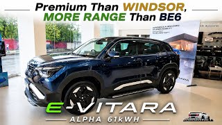 Maruti E-Vitara Alpha 61KWh EV Review🔥 EVitara Top Model Review,Range Test,Features🔥