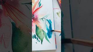 Paint🎨a watercolor background fast! #watercolorforbeginners #watercoloreffect #watercolorpainting