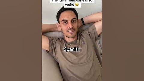 The Italian language is so weird 🤣