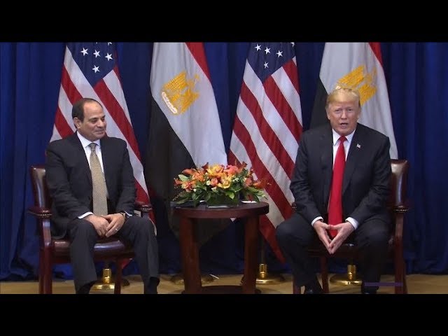 حوار بين ترمب والسيسي