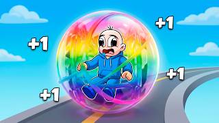 ESCAPA en una BOLA con +1 de VELOCIDAD en ROBLOX! ✈️ 😱 BEBE NOOB