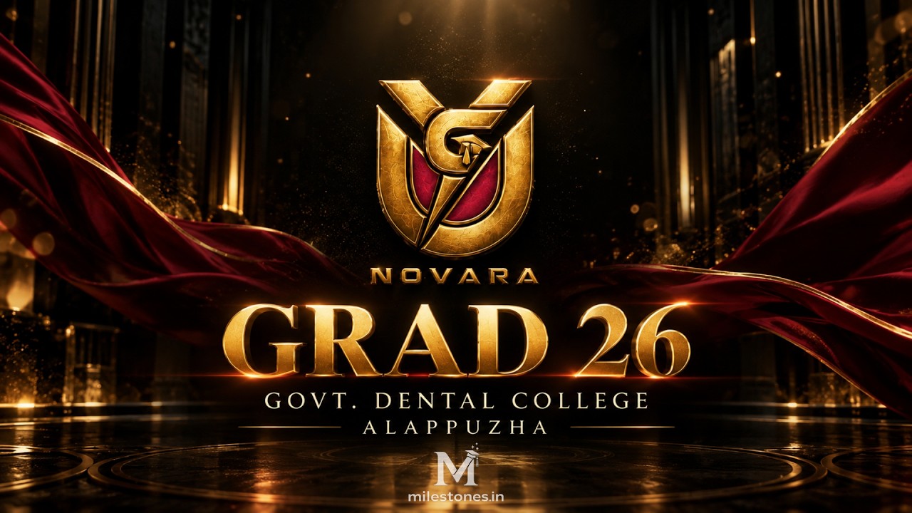 NOVARA - Graduation 2026 - Govt Dental College Alappuzha - Live - 10th October 2026 // 12.30 p.m
