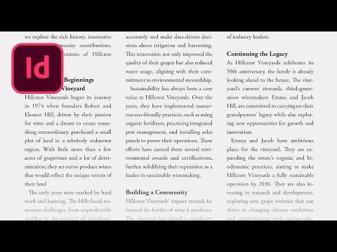 How to Create Text Columns In InDesign