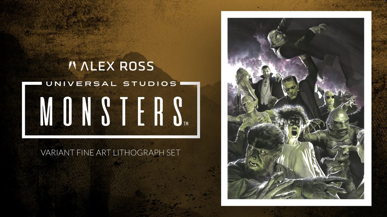 Universal Monsters Variant Set Art Print by Alex Ross Art