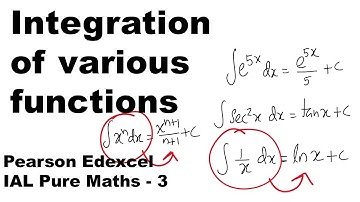 Integration of various functions & f(ax+b)