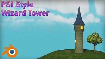 How to make a PS1 Style Wizard Tower in Blender