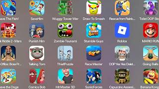 Grimace Monster Scary Survival,Roblox,Zombie Tsunami,Draw To Smash,Super Mario Run,Talking Tom...... screenshot 4