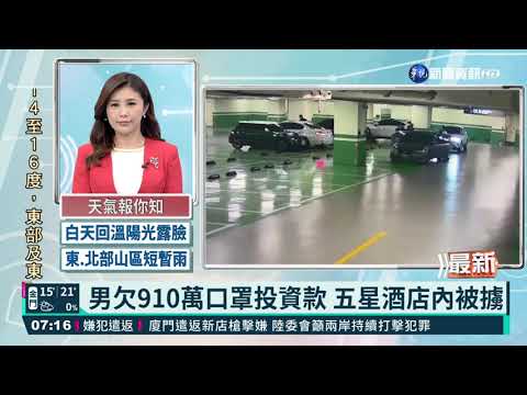 男欠910萬口罩投資款 五星酒店內被擄｜華視新聞 20211208