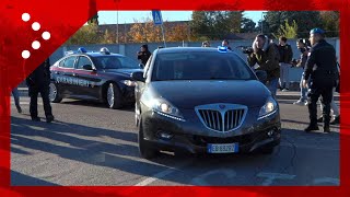 L'arrivo di Filippo Turetta in carcere a Verona: l'ingresso delle auto dei carabinieri