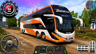 Mengemudi Bus Pariwisata Offroad 2026 - Simulator Mengemudi Bus Menanjak Nyata 3D - Gameplay Android screenshot 5