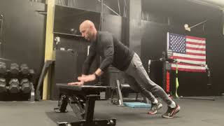Hands Elevated Push Up + Shoulder Taps