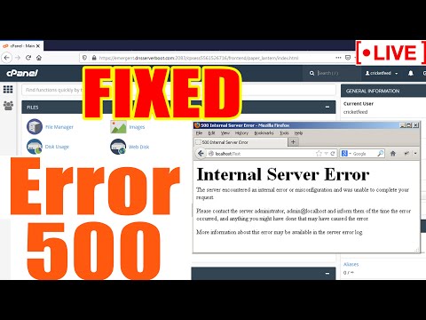 [?LIVE] How to fix 500 internal server error?