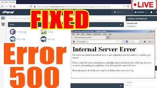 [🔴LIVE] How to fix 500 internal server error?