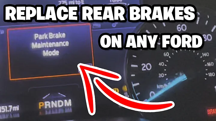 HOW TO PUT ANY FORD INTO BRAKE MAINTENANCE MODE TO REPLACE REAR BRAKE PADS