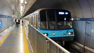 横浜市営地下鉄ブルーライン3000S形3581F 高島町駅発車