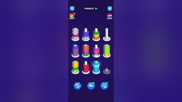 Nut Sort Level #51 #nutsort #gameplay #gameplaynutsort