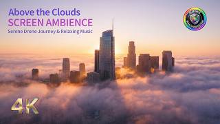 Above the Clouds | Serene Drone Journey & Relaxing Music | 2 Hours Deep Focus 4K OLED Safe