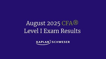 August 2025 CFA Level I Pass Rates