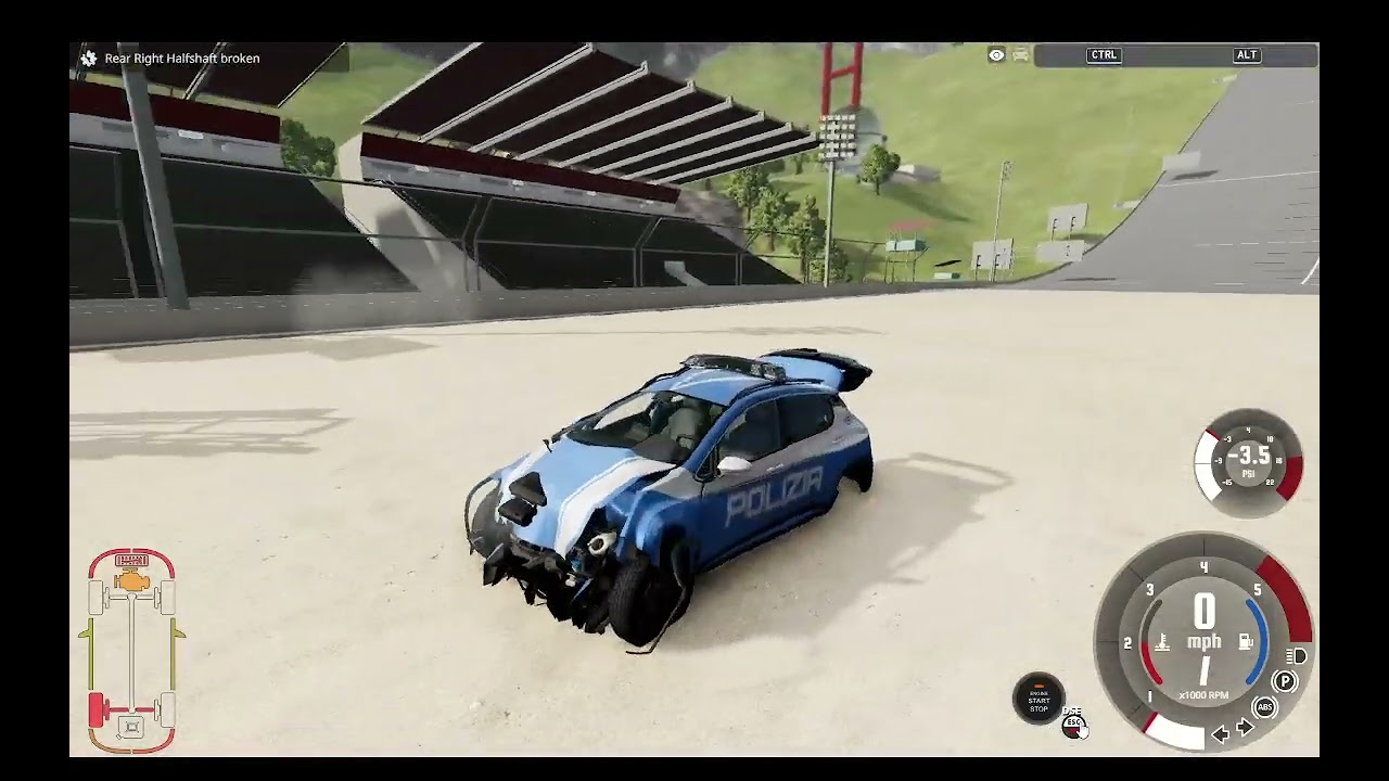randomized cars jumping ramps