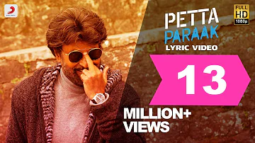 Petta - Petta Paraak Tamil Lyric | Rajinikanth | Sun Pictures | Anirudh Ravichander