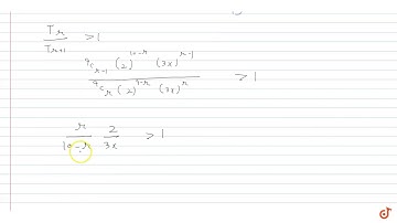 Find numerically greatest term in the expansion of `(2 + 3 x)^9`, when x = 3/2.