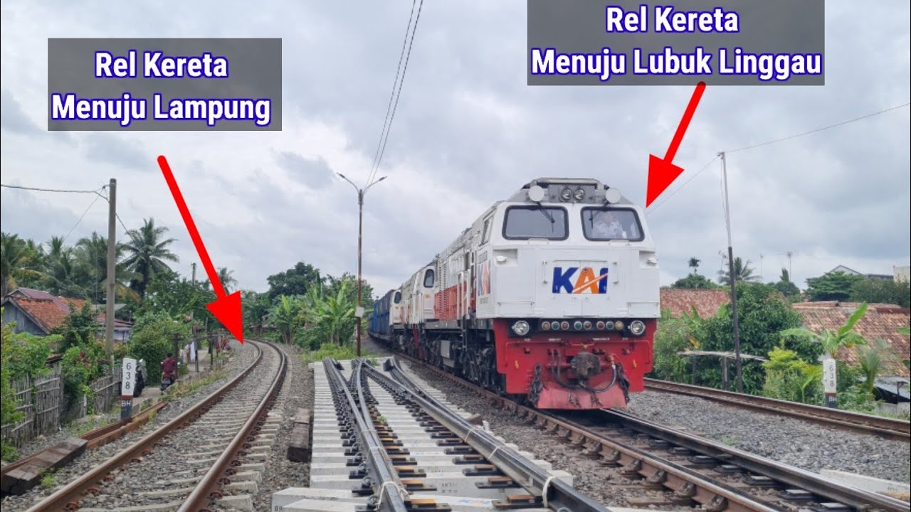 DISINILAH BERPISAHNYA JALUR KERETA MENUJU PROVINSI LAMPUNG DAN MENUJU KE LUBUKLINGGAU !