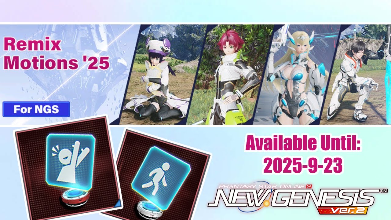 [PSO2:NGS] Remix Motions '25 Scratch Banner - YouTube