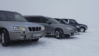 Forester? Outback? Pajero? Снова метель, но мы едем! А кто доедет сам? Subaru offroad