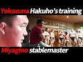 Yokozuna Hakuho's training / rigorous training / risk your life! / Visiting a sumo stable
