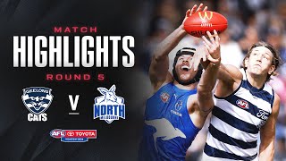 Geelong v North Melbourne Highlights | Round 5, 2024 | AFL