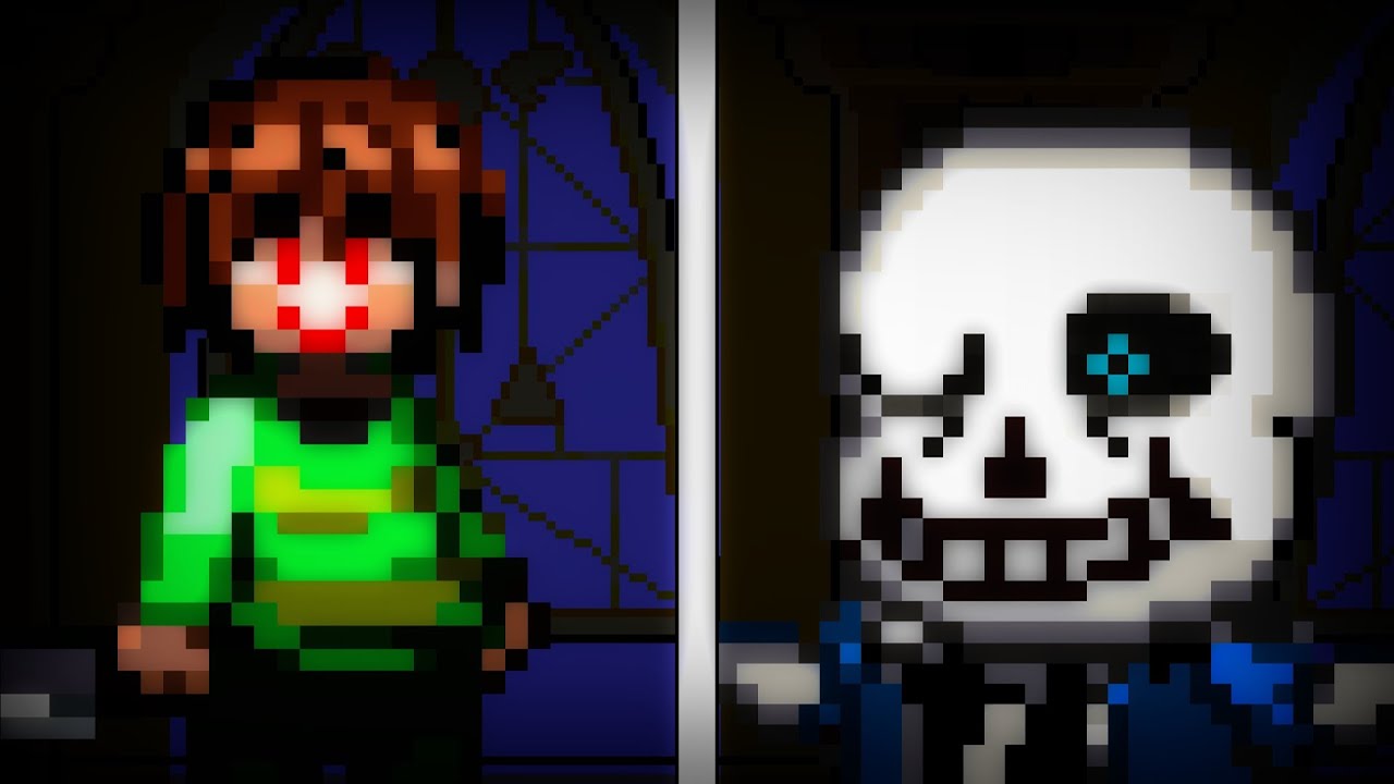 Sans Simulator (Sans VS Chara) 2 PLAYER BATTLE - Studios