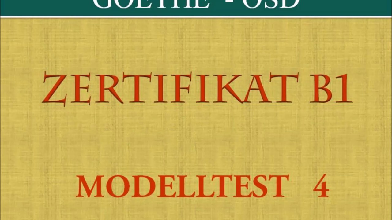B1 Prüfung Modelltest Mit Lösung Pdf Goethe www.youtube.com