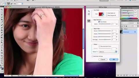 cắt tóc ra khỏi nền bằng Refine edge   YouTube