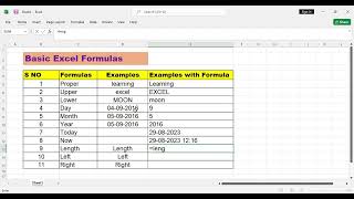 Quick Functions| Excel Learning| Quick Easy Functions | MS-Excel Tutorial| Formula| Excel Functions